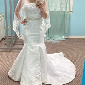 Modeca Collection mermaid style one of a kind wedding dress!